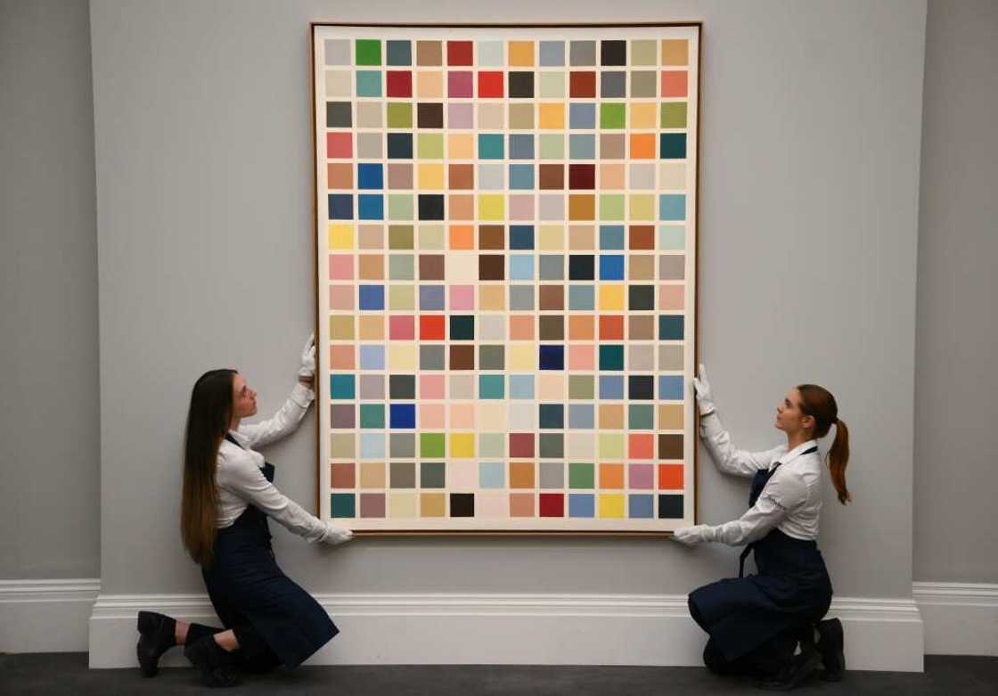 '192 Farben' by German artist Gerhard Richter is estimated to sell for more than £13-18 million during the 'Frieze Week' fair in London '192 Farben' by German artist Gerhard Richter is estimated to sell for more than £13-18 million during the 'Frieze Week' fair in London