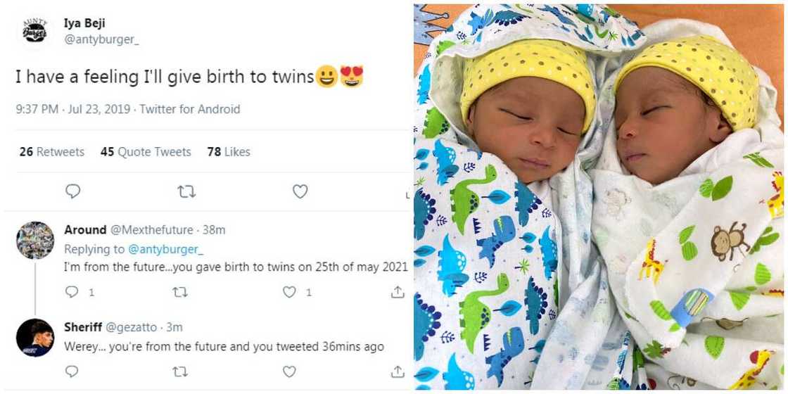 Woman Gives Birth to Twins 2 Years after Speaking it into Existence on Twitter, People ask How She Did it Woman Gives Birth to Twins 2 Years after Speaking it into Existence on Twitter, People ask How She Did it