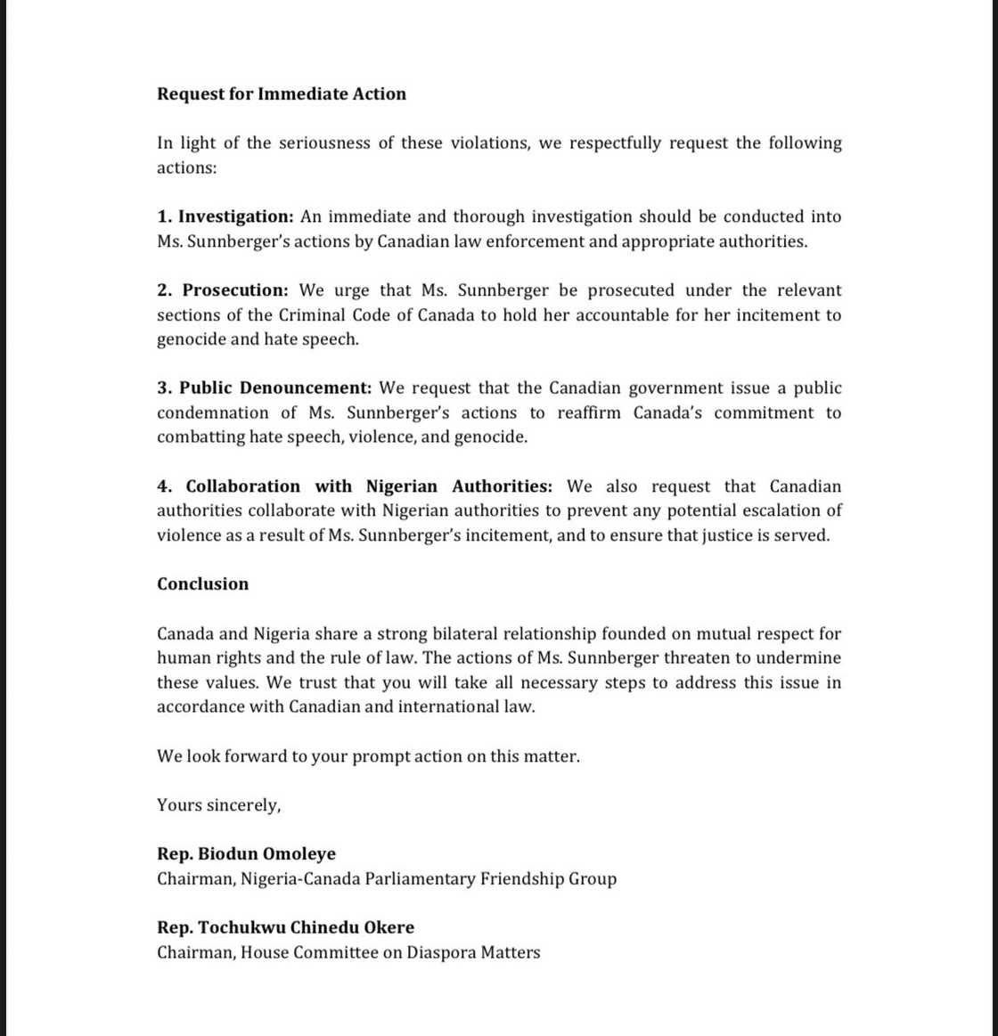 House of reps position on Amaka Patience Sunnberger House of reps position on Amaka Patience Sunnberger