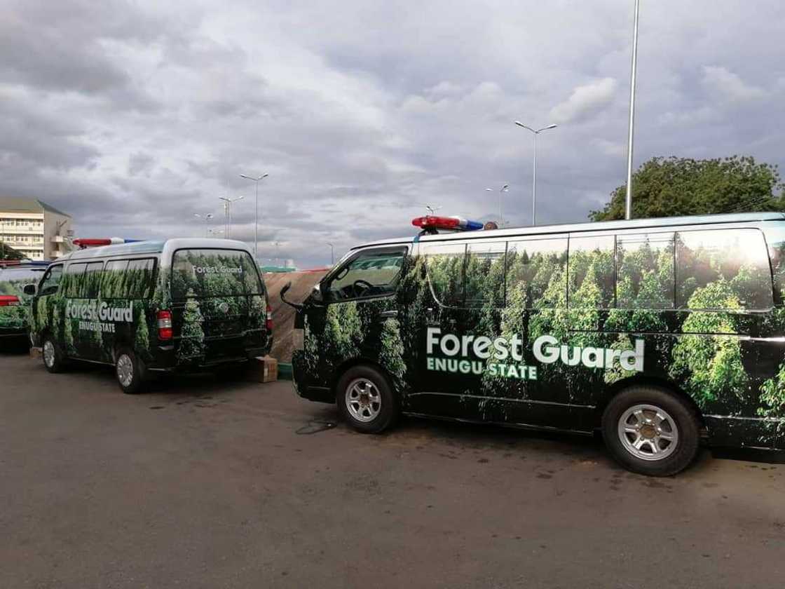 Governor Ugwuanyi unveils newly procured security vehicles in Enugu