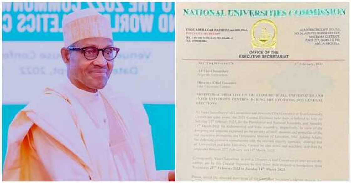 Buhari, NUC's directive