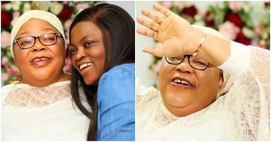 Funke Akindele, mother