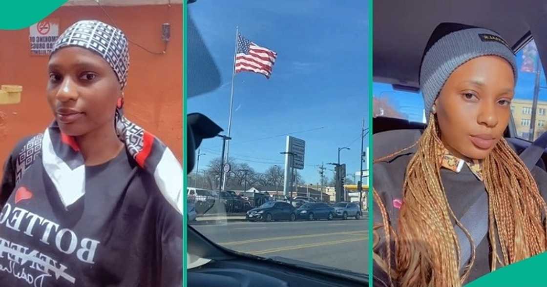 Nigerian lady documents her journey to USA