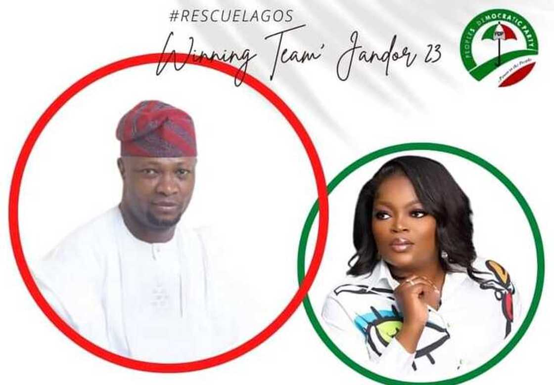 Funke Akindele Bello ta zama abokiyar takarar Jandor Funke Akindele Bello ta zama abokiyar takarar Jandor