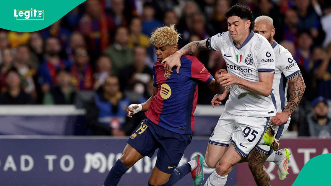 Barcelona, Lamine Yamal, Inter Milan, Alessandro Bastoni, UEFA Champions League. Barcelona, Lamine Yamal, Inter Milan, Alessandro Bastoni, UEFA Champions League.