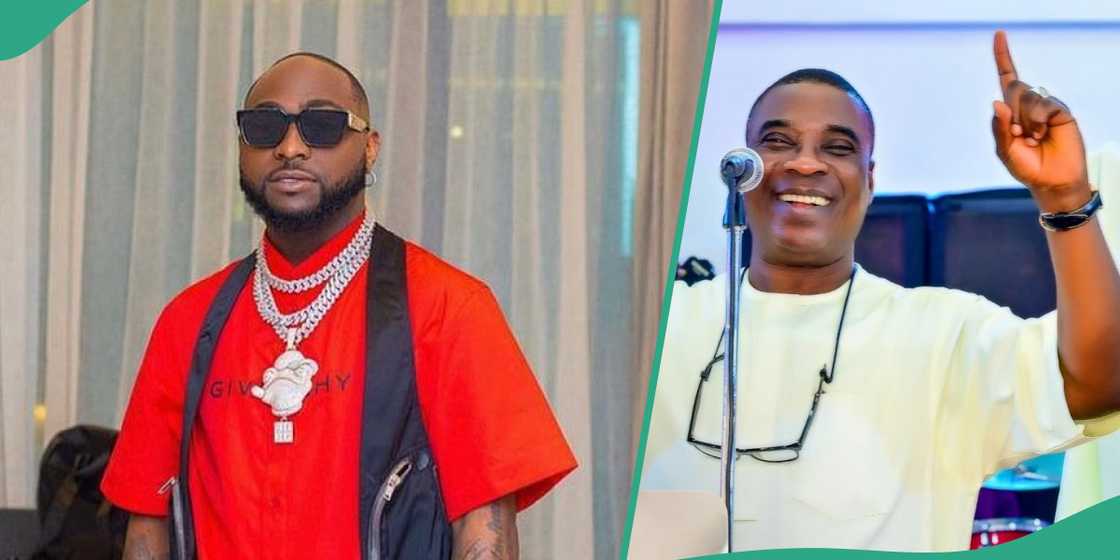 Davido and K1 De Ulimate seen discussing in Abuja. Davido and K1 De Ulimate seen discussing in Abuja.