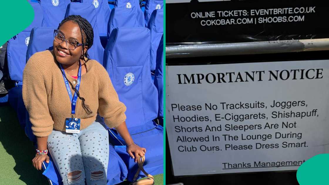 Nigerian lady blown away over poorly-written notice she found in London club, displays it online Nigerian lady blown away over poorly-written notice she found in London club, displays it online