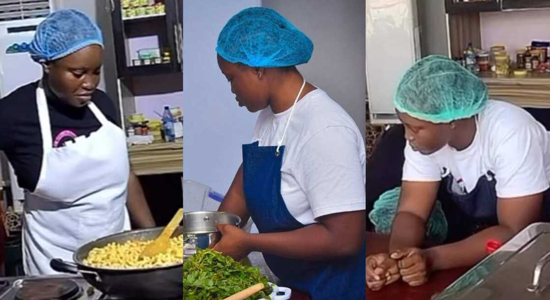 Photos of a Chef Deo who is cooking in Ondo state. Photos of a Chef Deo who is cooking in Ondo state.