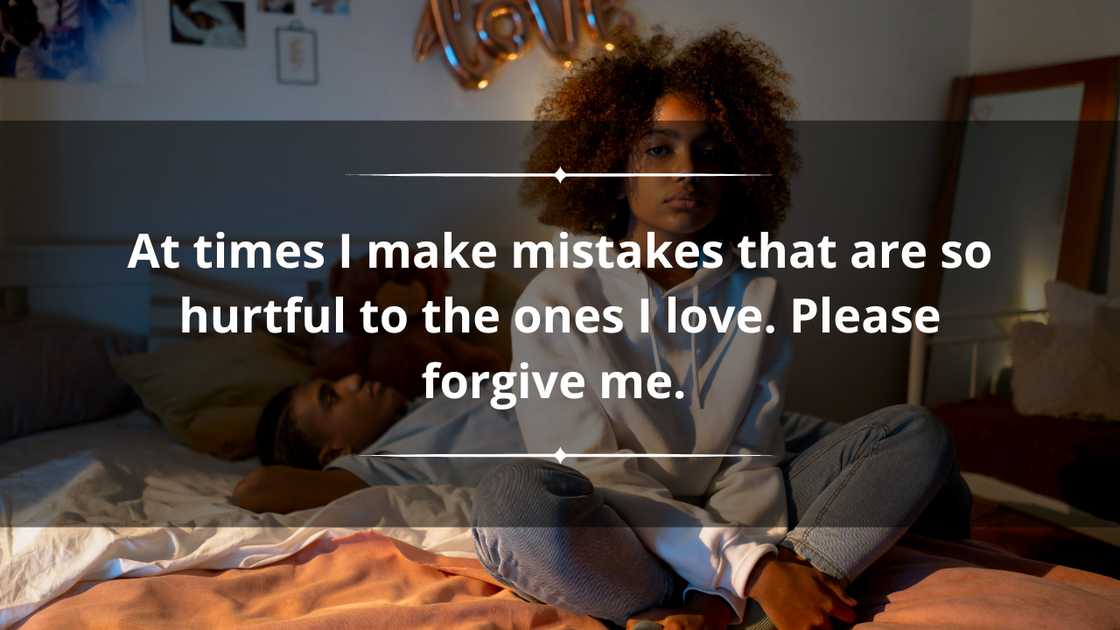 Apology message to your love for hurting him