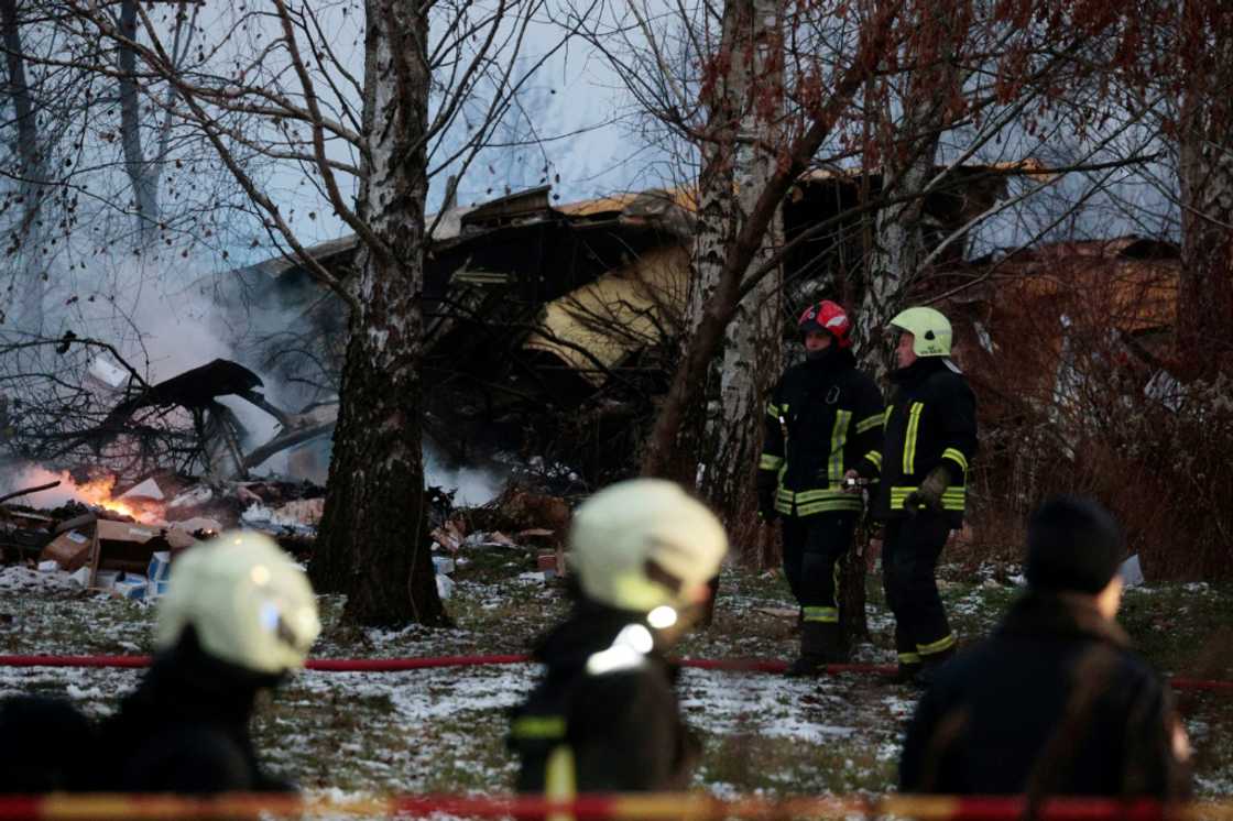 German logistics company DHL confirmed the cargo aircraft was operated by its partner SwiftAir and had made an "emergency landing" in Lithuania German logistics company DHL confirmed the cargo aircraft was operated by its partner SwiftAir and had made an "emergency landing" in Lithuania
