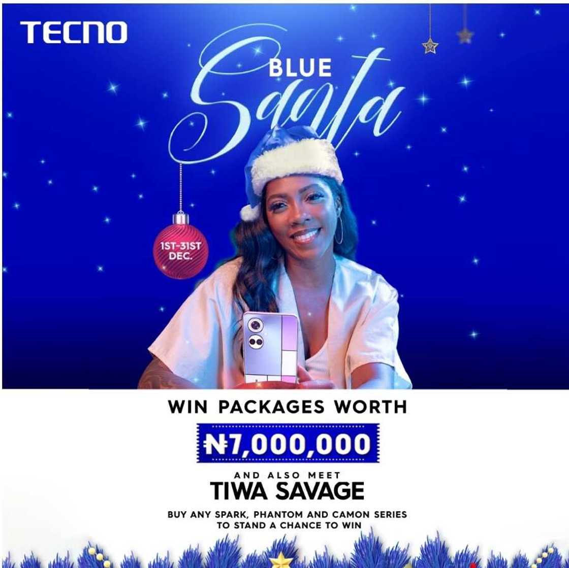 Stand a Chance of Winning Cash Prizes in the TECNO Blue Santa Promo Stand a Chance of Winning Cash Prizes in the TECNO Blue Santa Promo
