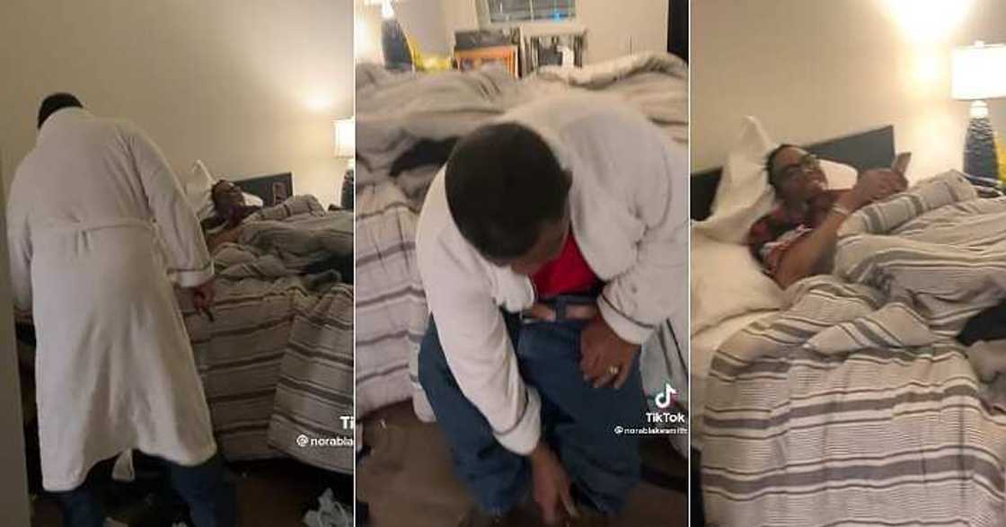 Man visits ex-wife and family, funny video Man visits ex-wife and family, funny video