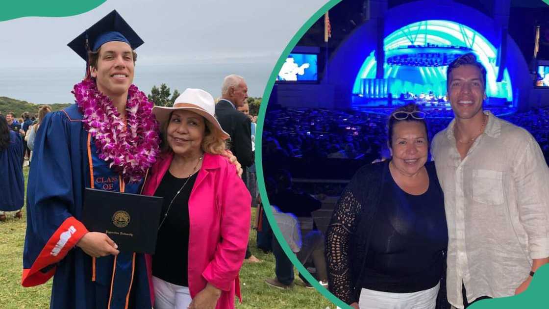 Mildred Patricia Baena with his son Mildred Patricia Baena with his son