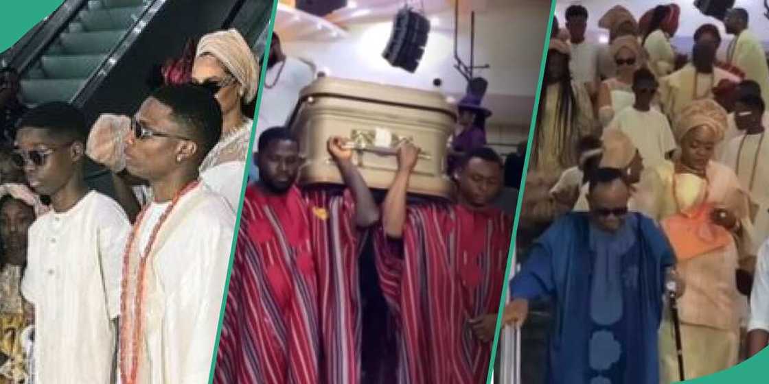 Wizkid and his family leaving the church Wizkid and his family leaving the church