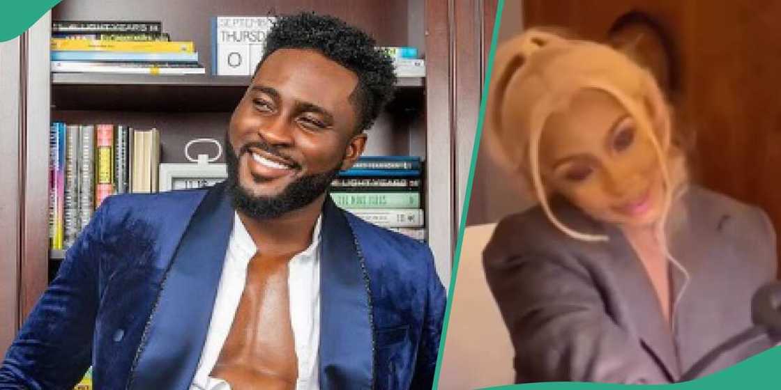 BBNaija star Mercy Eke wears Pere's suit BBNaija star Mercy Eke wears Pere's suit