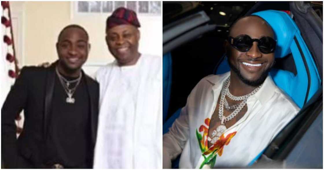 Nigerian singer Davido and dad