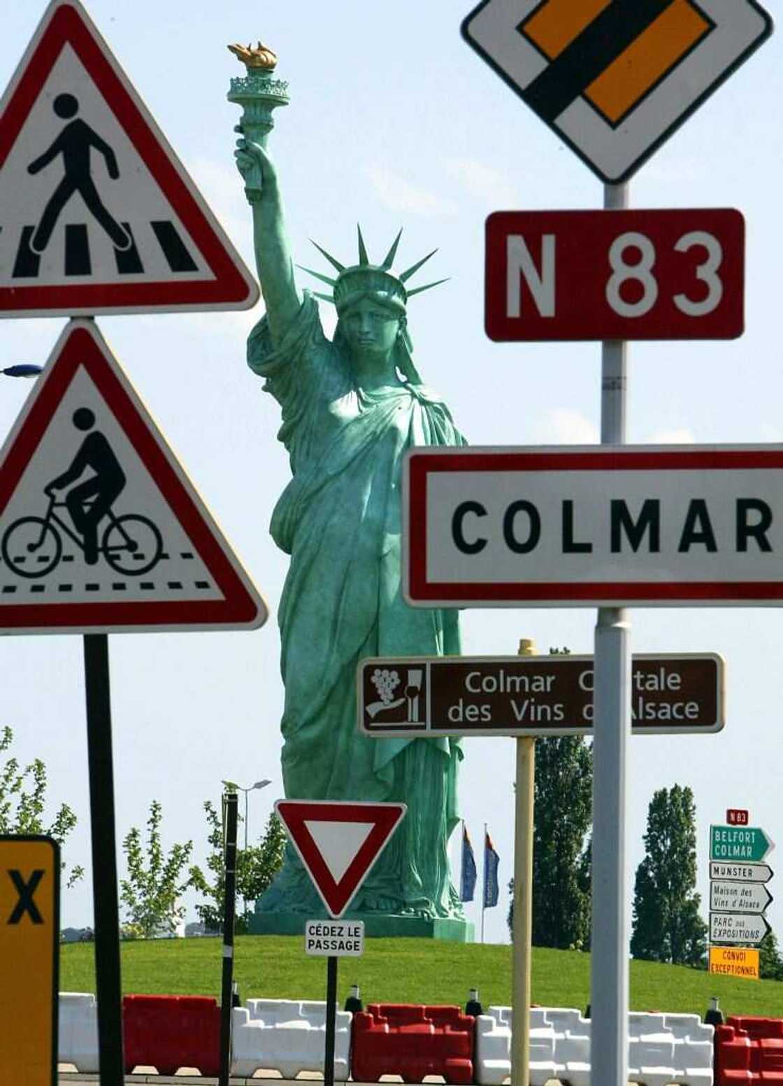 La statue de la Liberté de Colmar La statue de la Liberté de Colmar