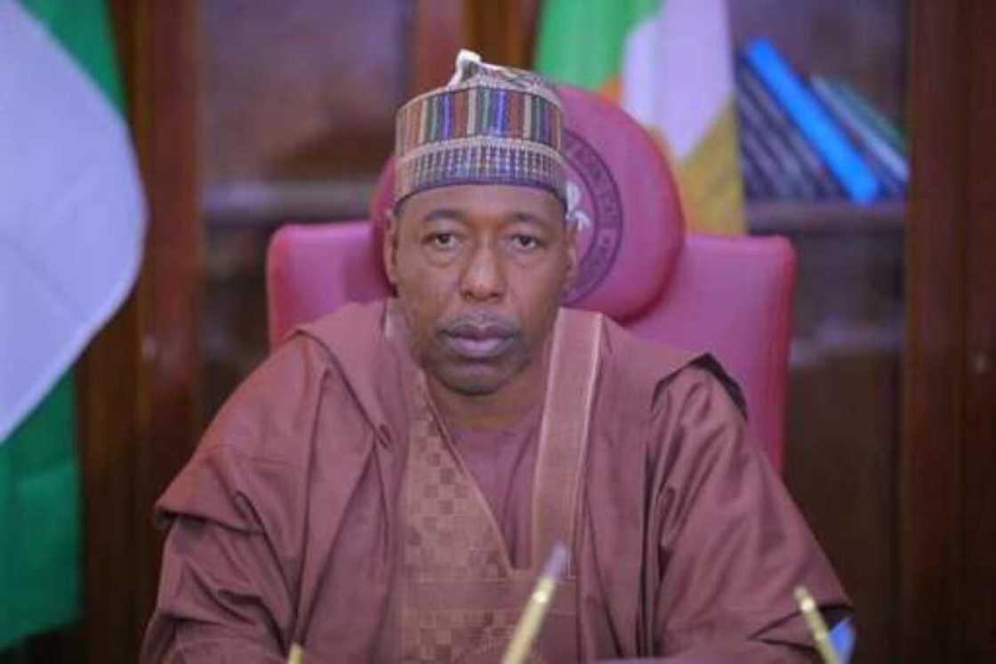 Zulum zai tallafawa wadanda gobara ta taba a Maiduguri Zulum zai tallafawa wadanda gobara ta taba a Maiduguri