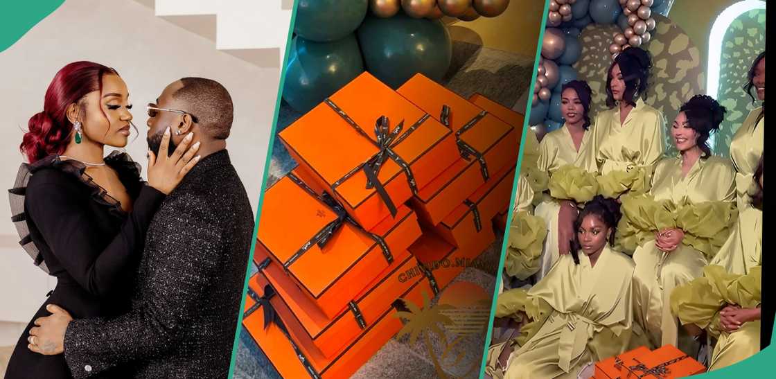 Davido’s Chioma gifts her bridesmaids Hermès bags following Miami wedding. Davido’s Chioma gifts her bridesmaids Hermès bags following Miami wedding.