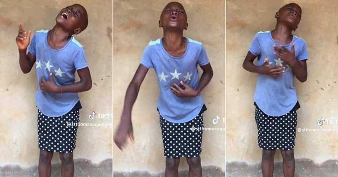 Little girl sings gospel song Little girl sings gospel song