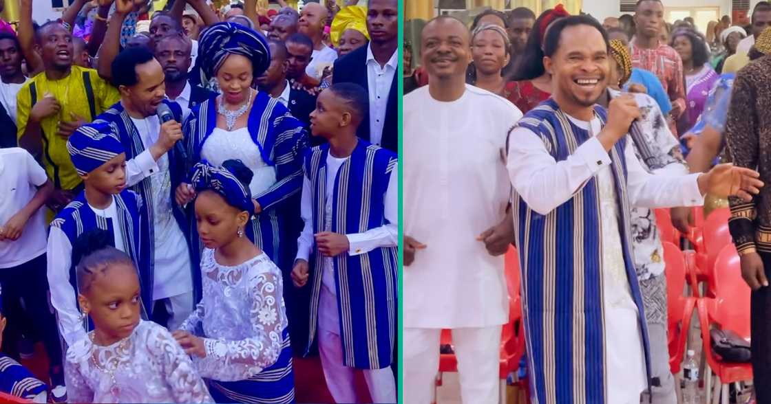 Odumeje and his family during Thanksgiving. Odumeje and his family during Thanksgiving.