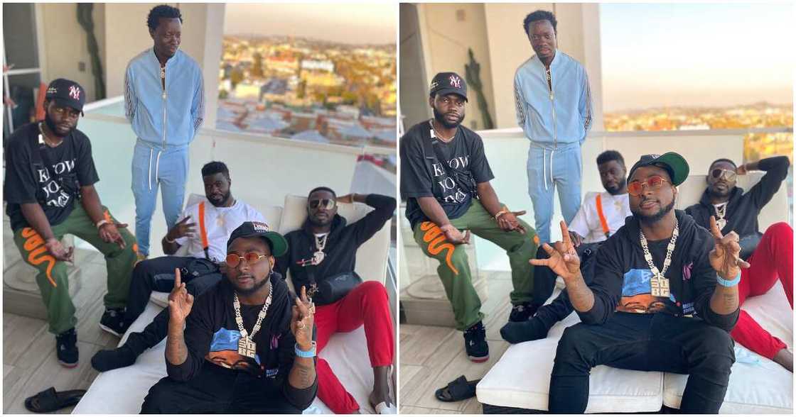 Ghanaian-American actor Micheal Blackson hangs out with Davido in the US (photo) Ghanaian-American actor Micheal Blackson hangs out with Davido in the US (photo)