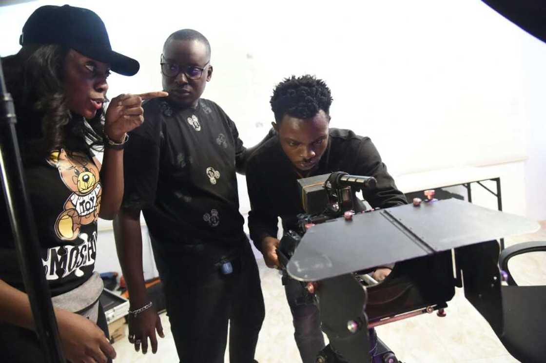 "Father Forgive Me" is one of the films students are producing  at Ebonylife Creative Academy in Lagos "Father Forgive Me" is one of the films students are producing  at Ebonylife Creative Academy in Lagos