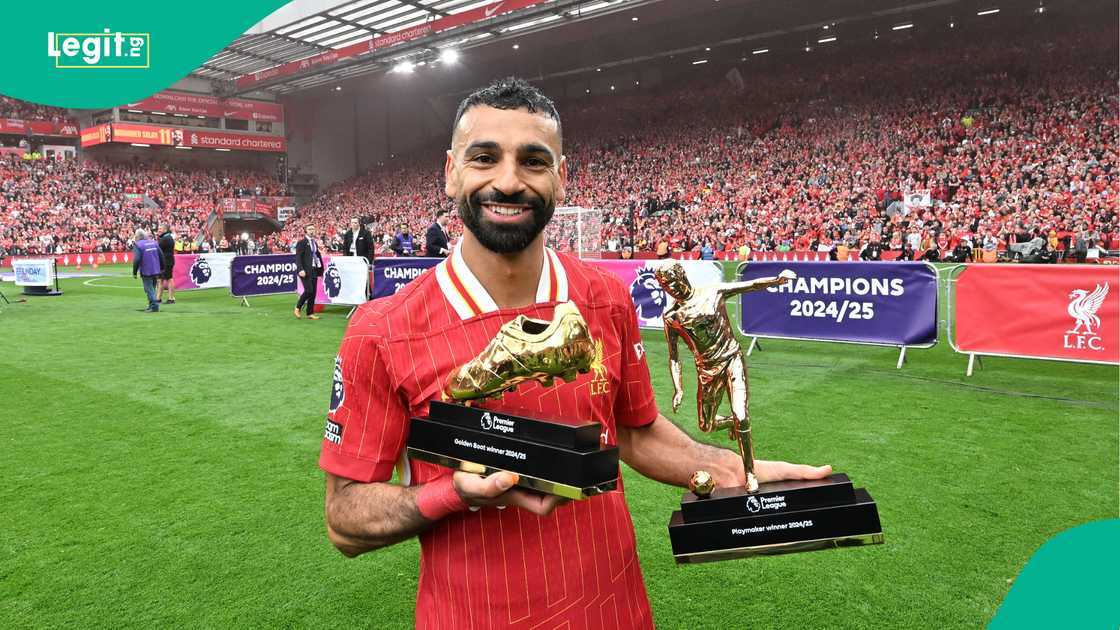 Mohamed Salah, Liverpool, Anfield, England, Premier League Mohamed Salah, Liverpool, Anfield, England, Premier League