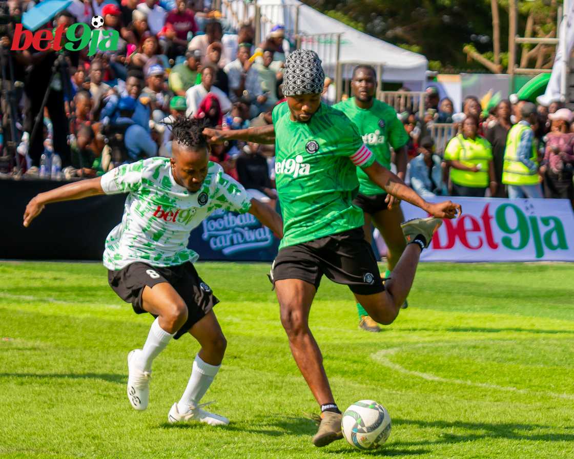 Okocha, Yhemolee, Sheggz, Shank Lead Bet9ja’s Star-Studded 5-A-Side Football Carnival Okocha, Yhemolee, Sheggz, Shank Lead Bet9ja’s Star-Studded 5-A-Side Football Carnival