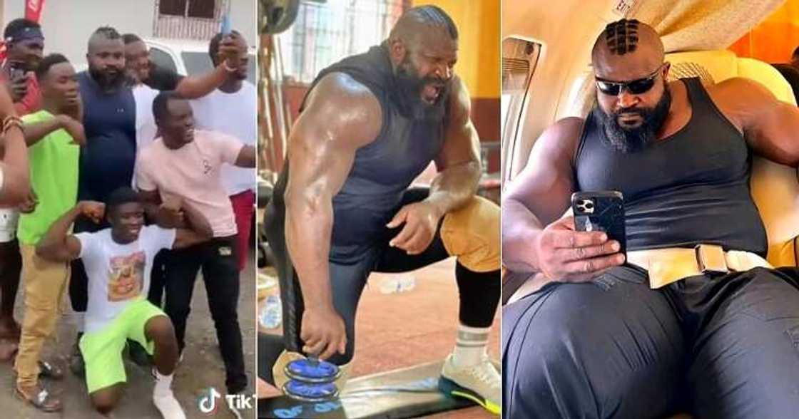 Kizz Daniel's macho bodyguard hits the gym Kizz Daniel's macho bodyguard hits the gym