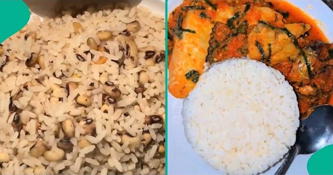 Married lady displays variety of rice dishes he serves husband daily Married lady displays variety of rice dishes he serves husband daily