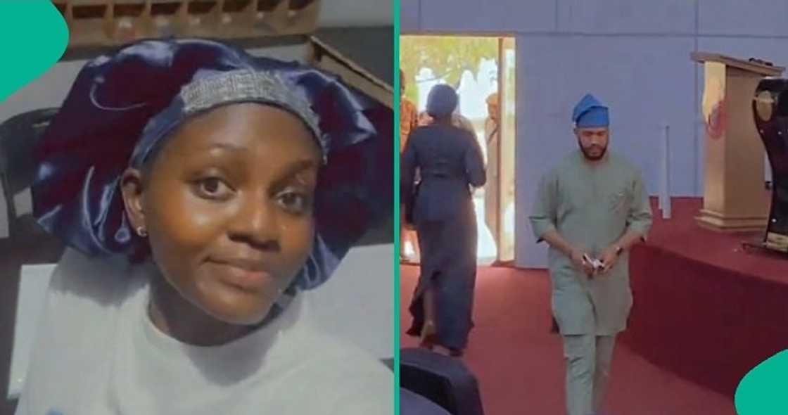 Nigerian lady shares video of a handsome student that she met on campus. Nigerian lady shares video of a handsome student that she met on campus.
