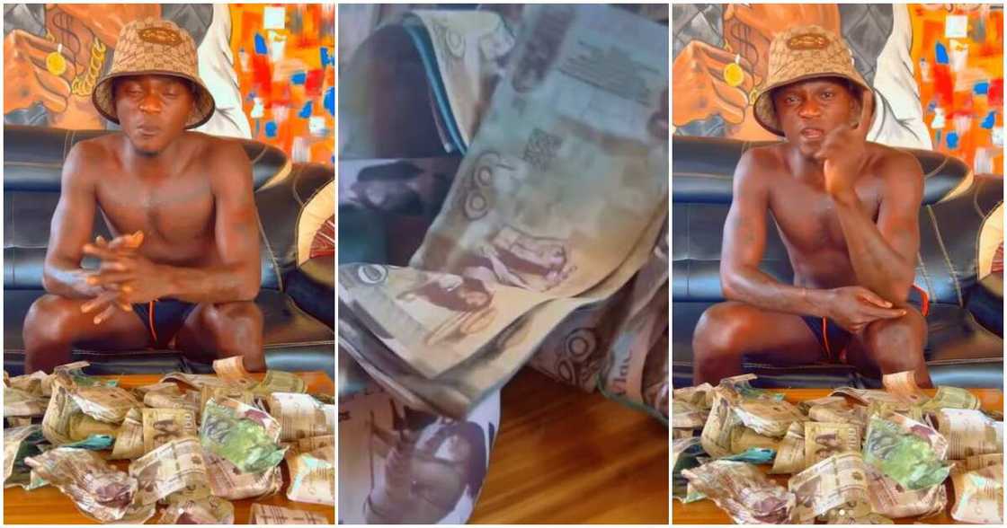 Photos of Portable and his fake currency