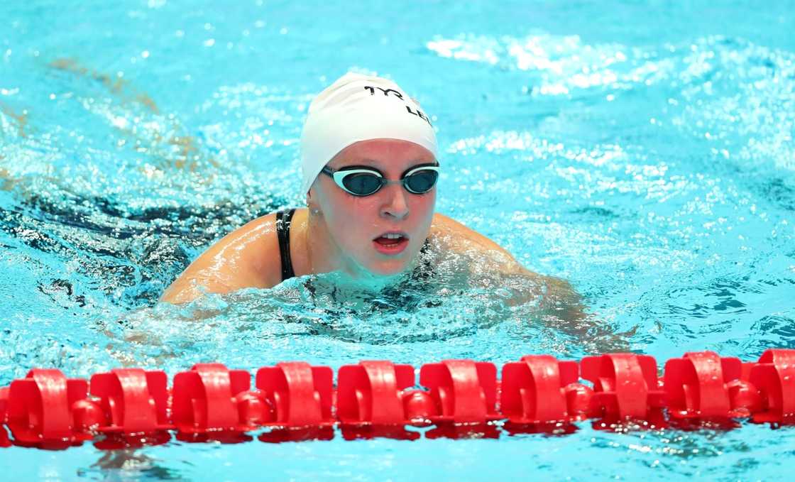 How old was Katie Ledecky in her first Olympics?