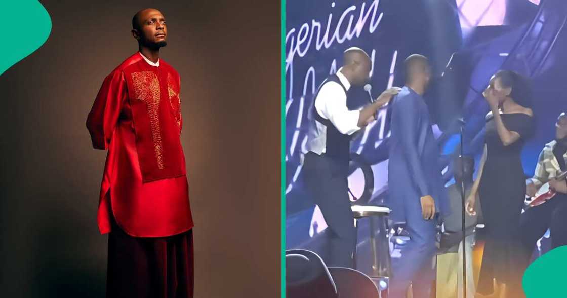 Nigerian Idol audience members get engaged on the show. Nigerian Idol audience members get engaged on the show.