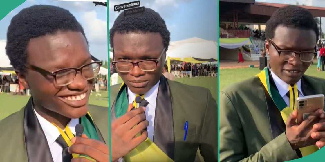 Henry Anozie, a young man who finished as best student in FUTO. Henry Anozie, a young man who finished as best student in FUTO.