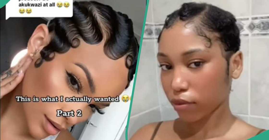 Lady shows off the hairstyle her stylist made for her Lady shows off the hairstyle her stylist made for her