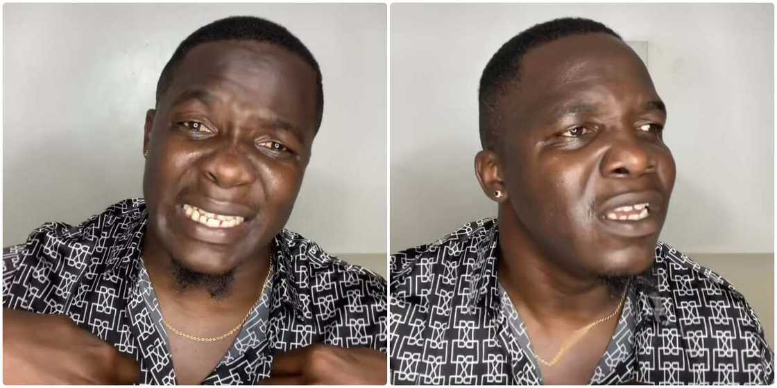 Comedian Mr Hyenana in tears Comedian Mr Hyenana in tears