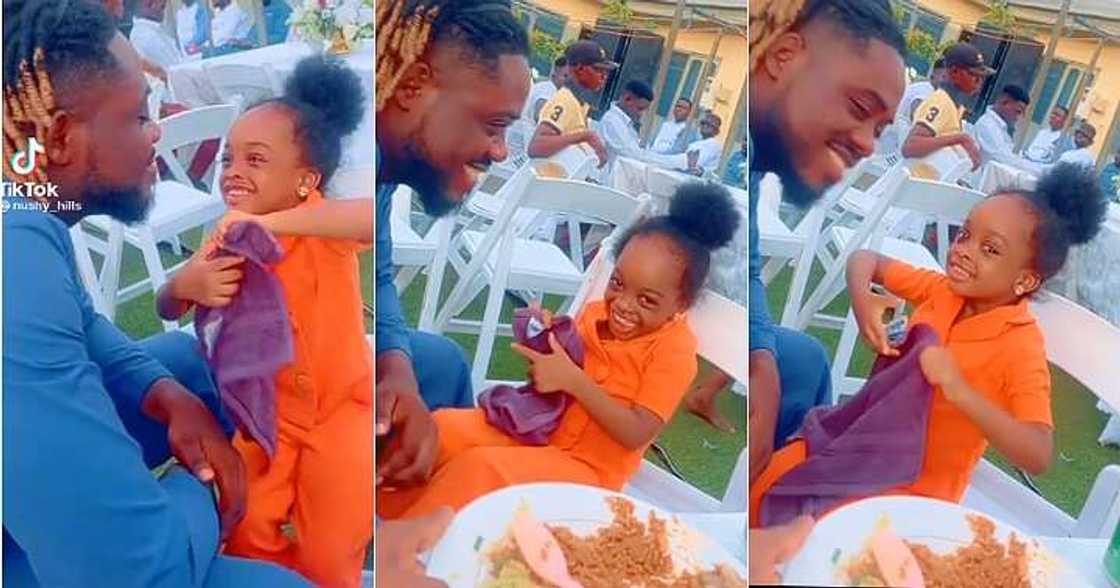 Little girl makes mum jealous, public event Little girl makes mum jealous, public event