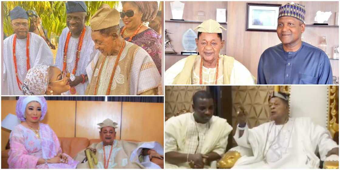 11 Celebrities, Public figures Who Have Been Spotted with Alaafin of Oyo Oba Lamidi Adeyemi III