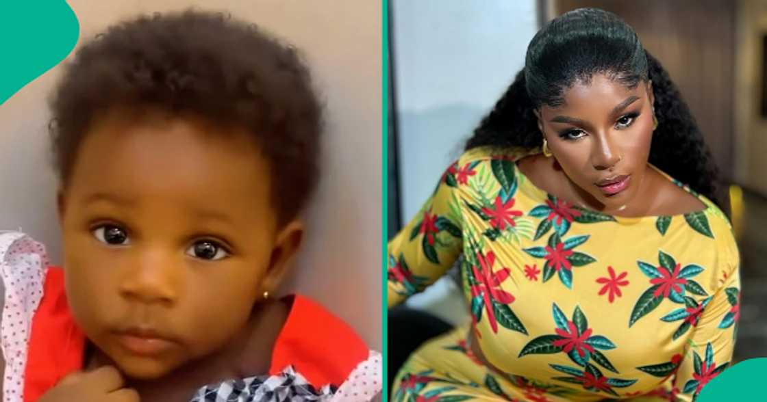 Nigerian man reacts to viral videos of a baby who looks like popular actress Destiny Etiko.