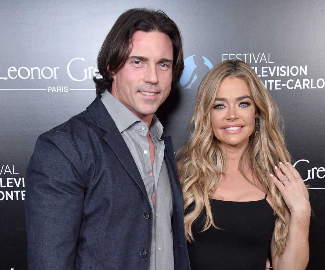 Denise Richards and Aaron Phyper in West Hollywood, California.