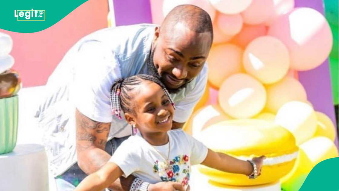 Davido's daughter shares beautiful picture at the spa