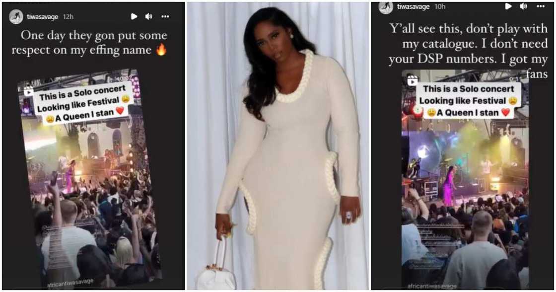 Tiwa Savage shares videos from solo concert Tiwa Savage shares videos from solo concert