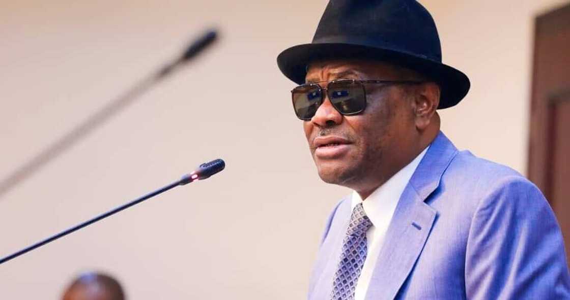 Gwamna Wike na jihar Ribas. Gwamna Wike na jihar Ribas.