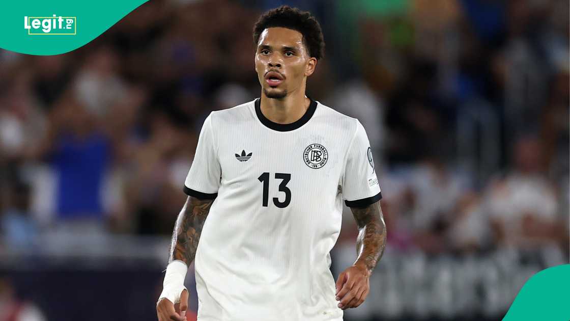 Nnamdi Collins, Germany, Bratislava, Slovakia, 2026 FIFA World Cup qualifier. Nnamdi Collins, Germany, Bratislava, Slovakia, 2026 FIFA World Cup qualifier.