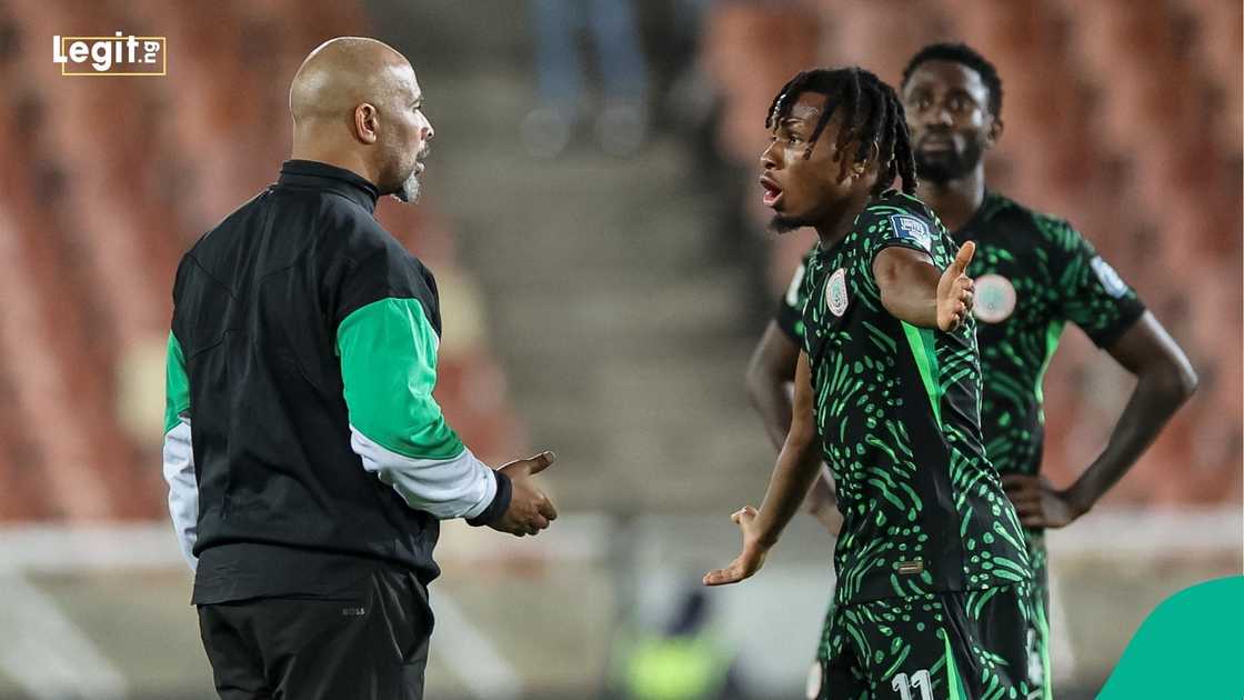 Eric Chelle, Samuel Chukwueze, FIFA, 2026 World Cup qualifier, Lesotho, Nigeria, Polokwane. Eric Chelle, Samuel Chukwueze, FIFA, 2026 World Cup qualifier, Lesotho, Nigeria, Polokwane.