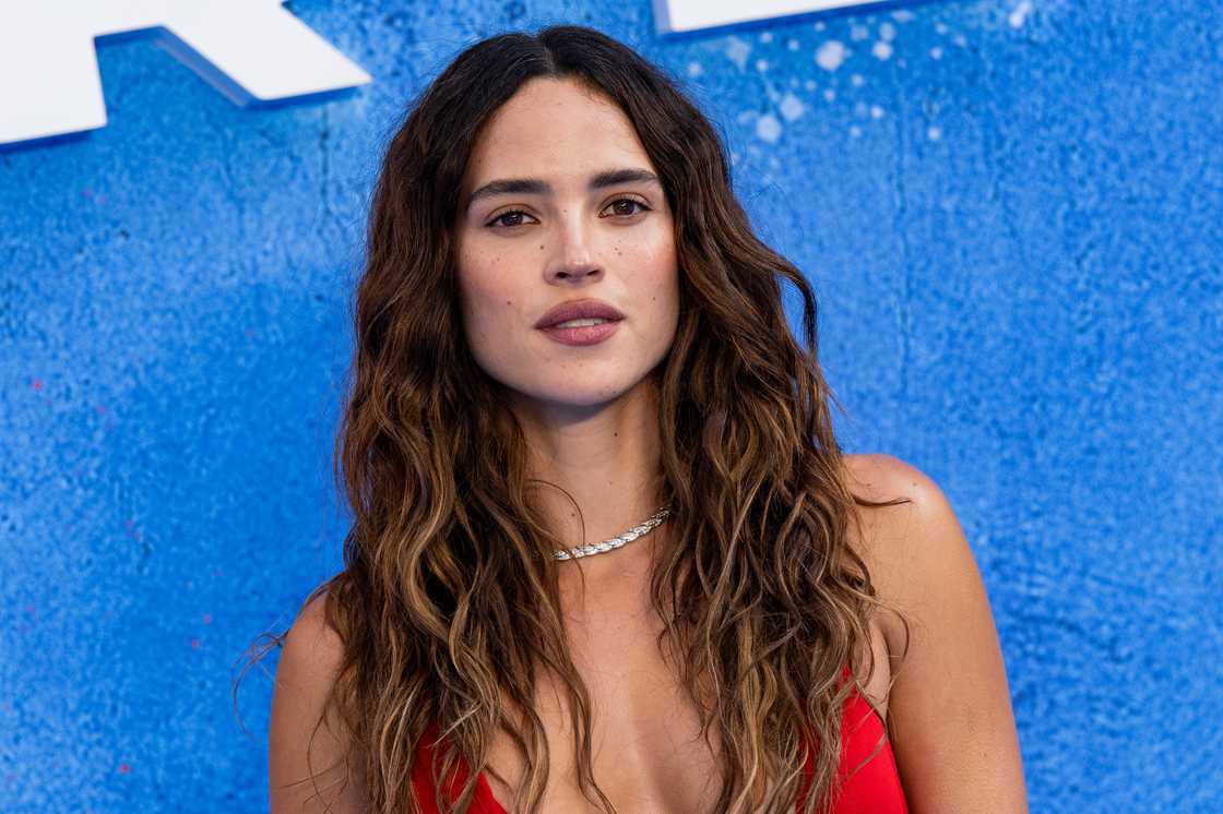 Adria Arjona attends the Supergirl Fan Event in London's Leicester Square in London