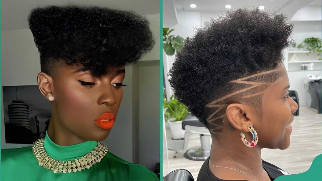 Twist-out with high fade Twist-out with high fade