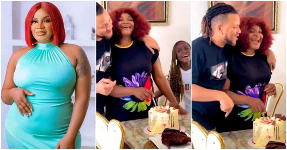 Nollywood actress Uche Ogbodo and her family Nollywood actress Uche Ogbodo and her family